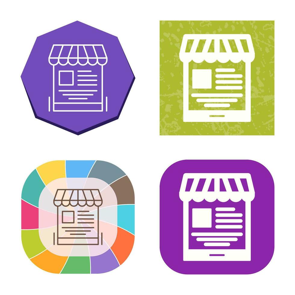 Mobile Shop Vector Icon