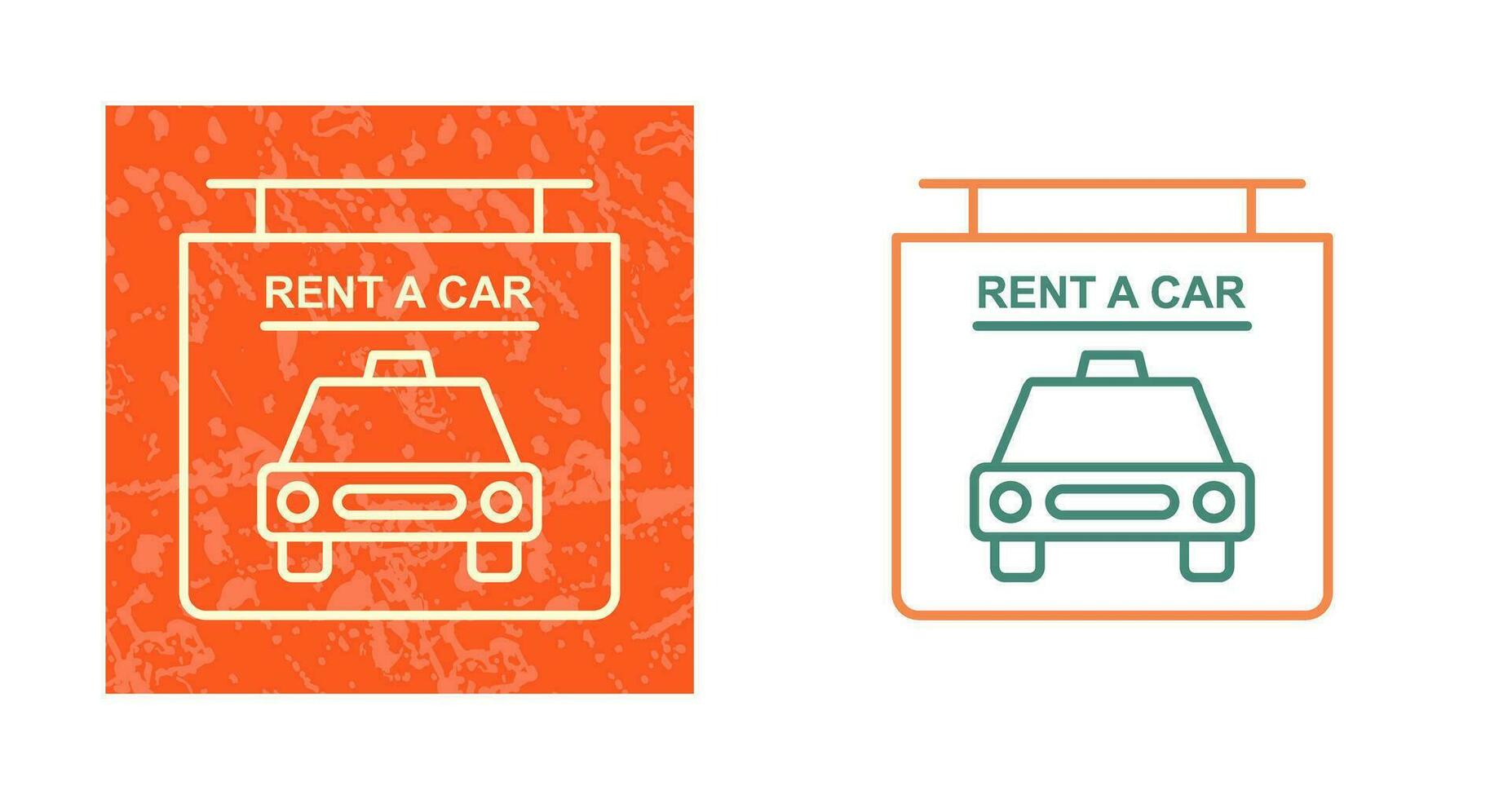 Rent a Car Vector Icon