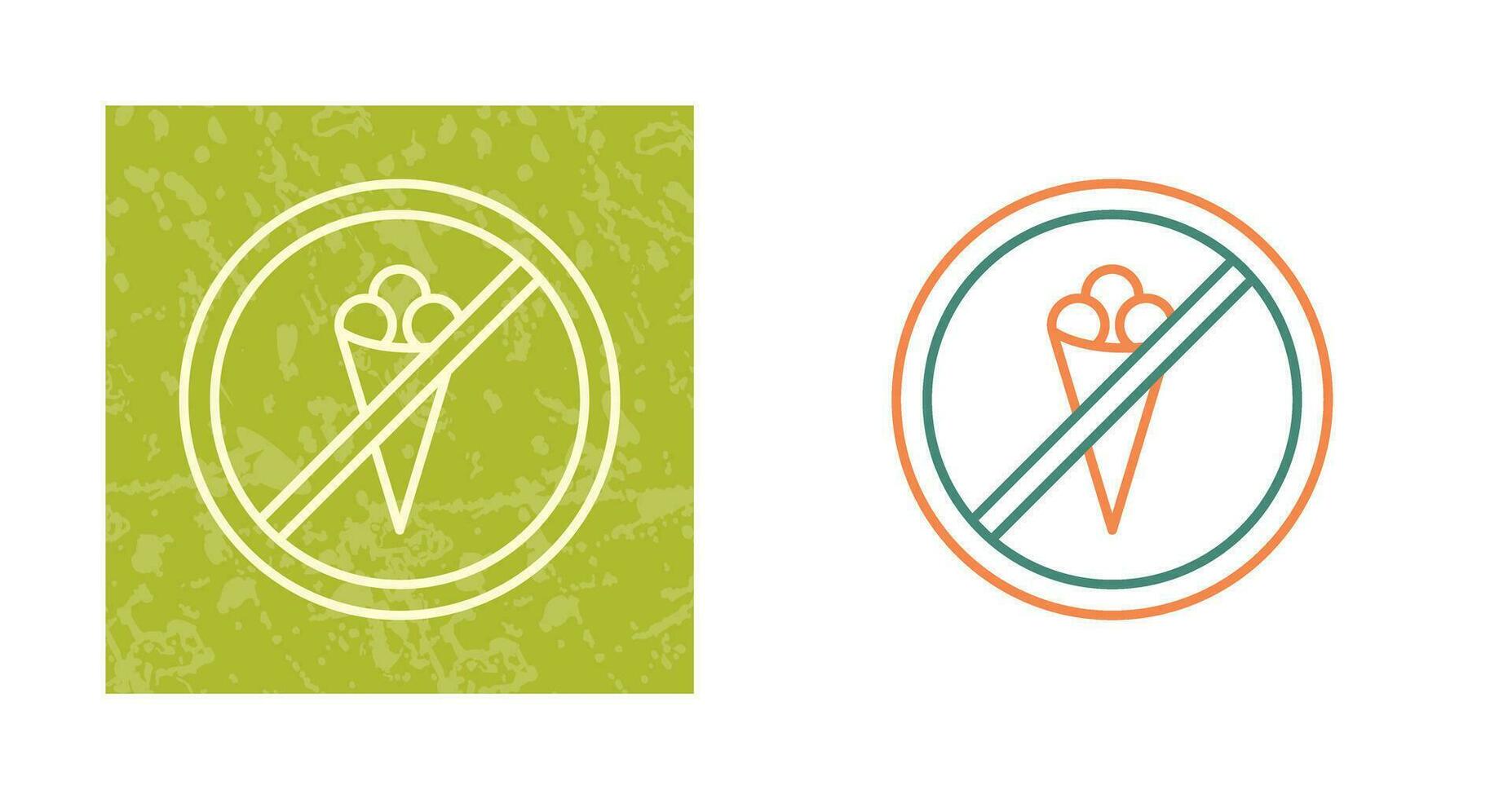 No Icecream Vector Icon