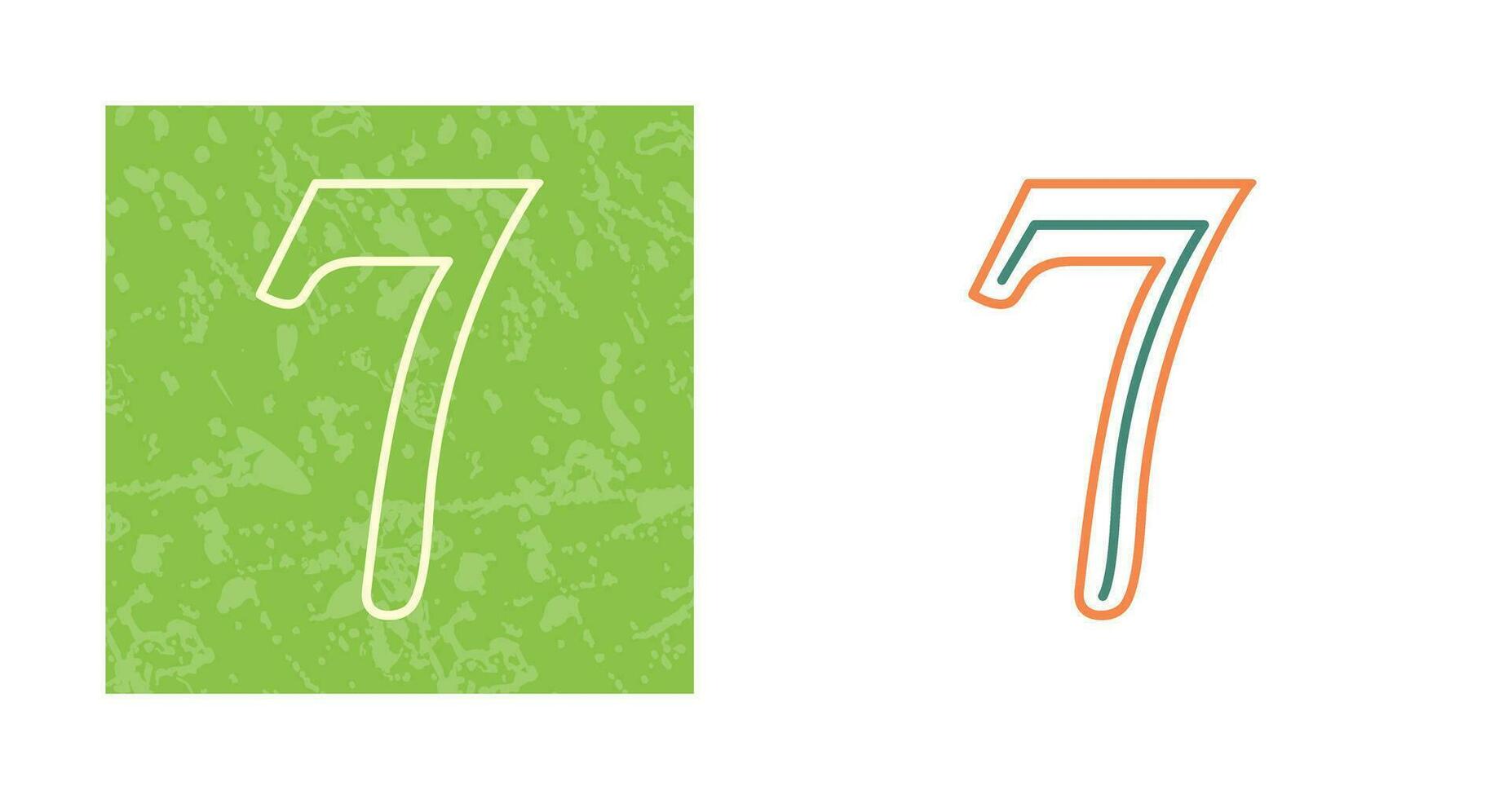Number Seven Vector Icon