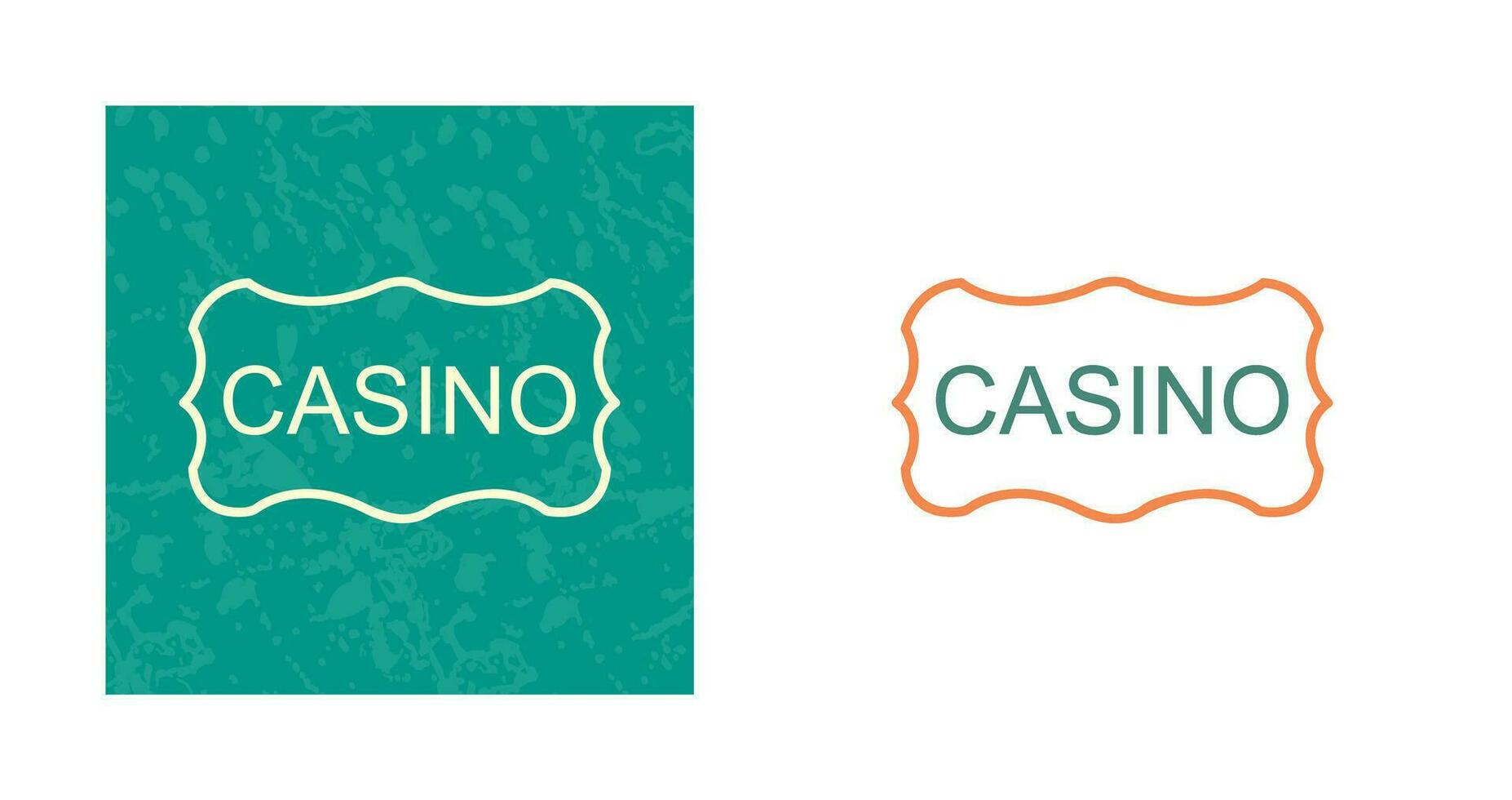 icono de vector de signo de casino