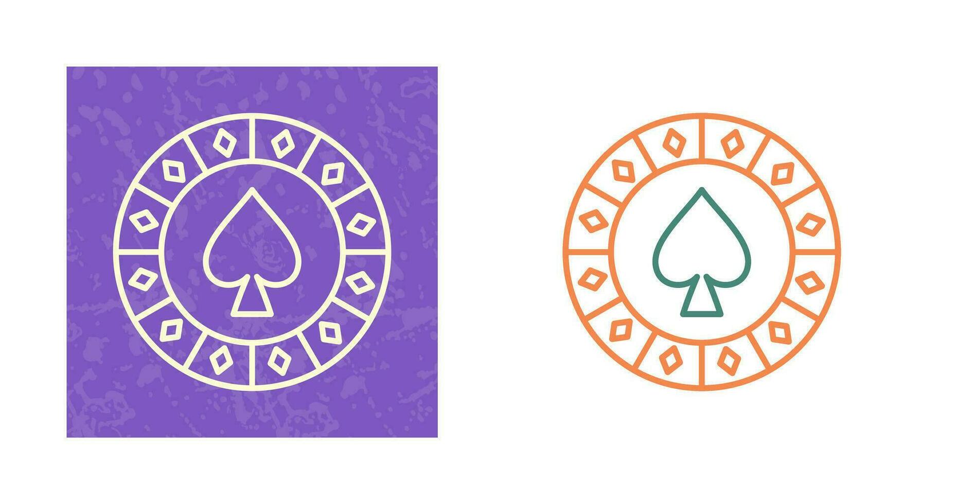 Spade Chip Vector Icon