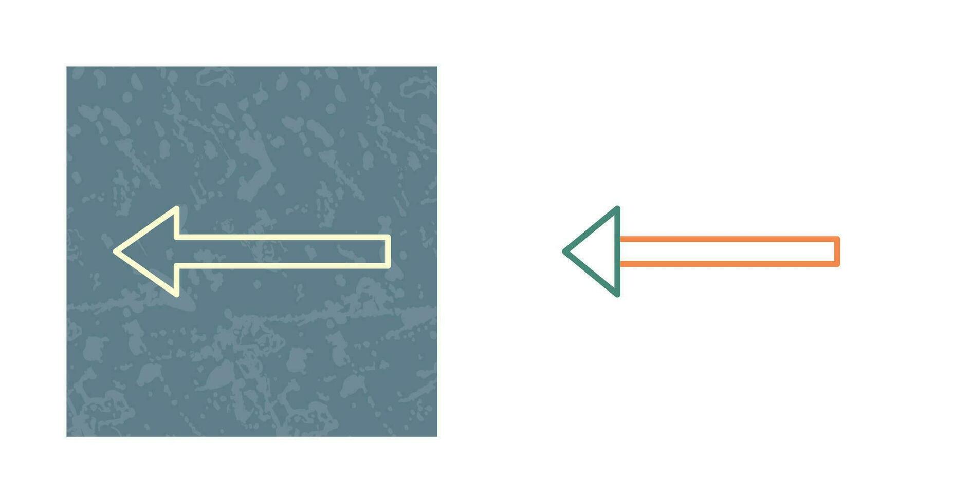 Unique Left Arrow Vector Icon
