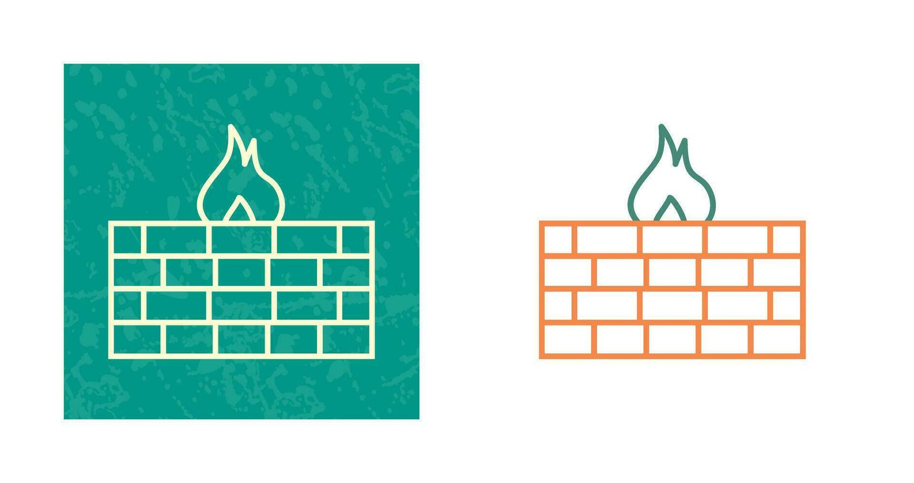 Unique Firewall Vector Icon