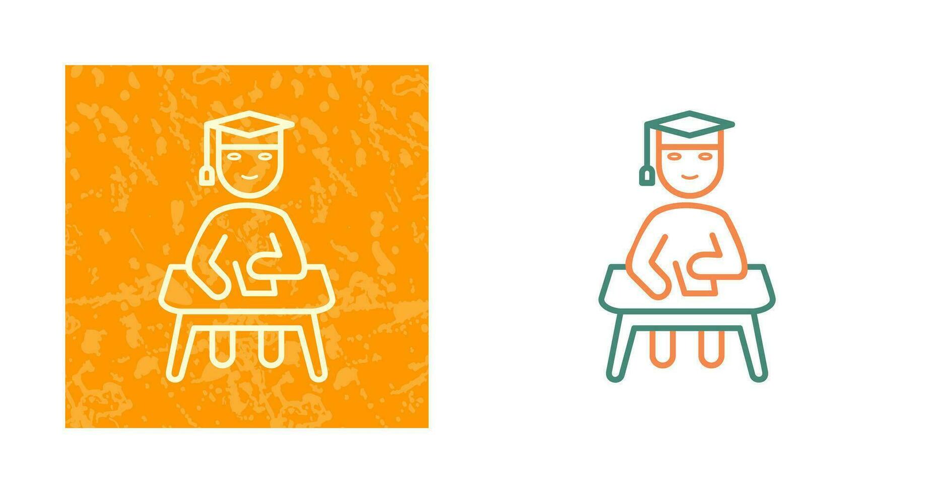 Unique Studying on Desk Vector Icon