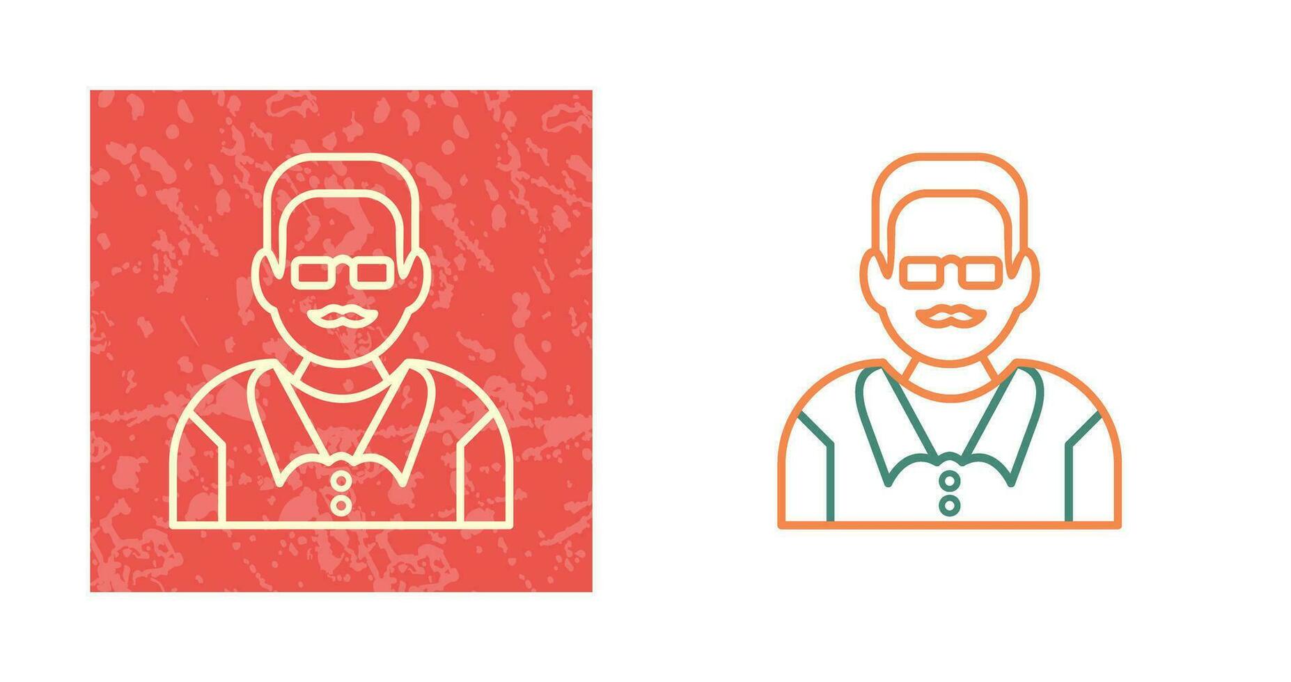 Unique Male Professor Vector Icon