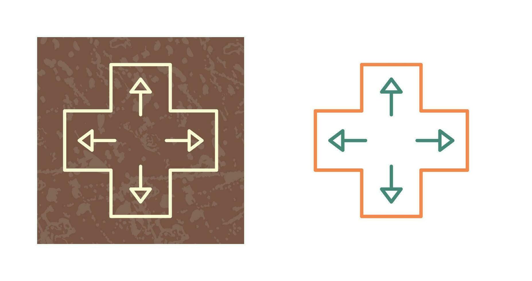 Unique Direction Keys Vector Icon