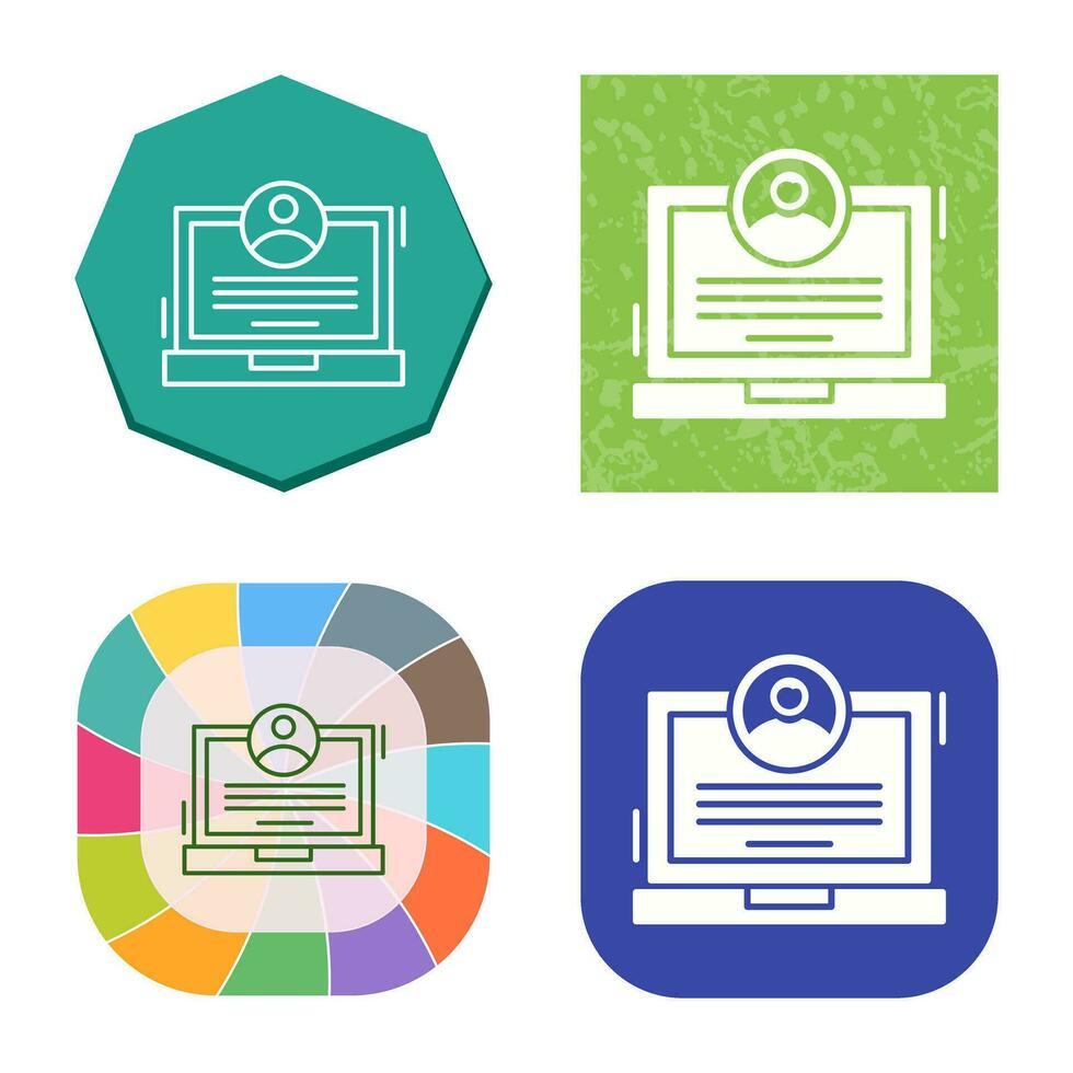 CV Vector Icon