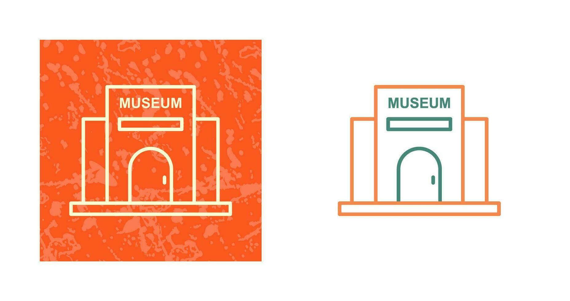 icono de vector de edificio de museo