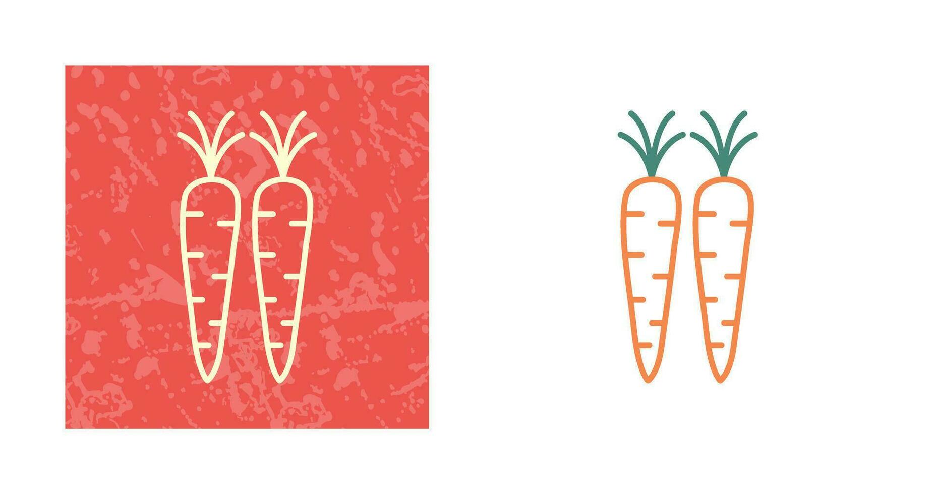 icono de vector de zanahorias