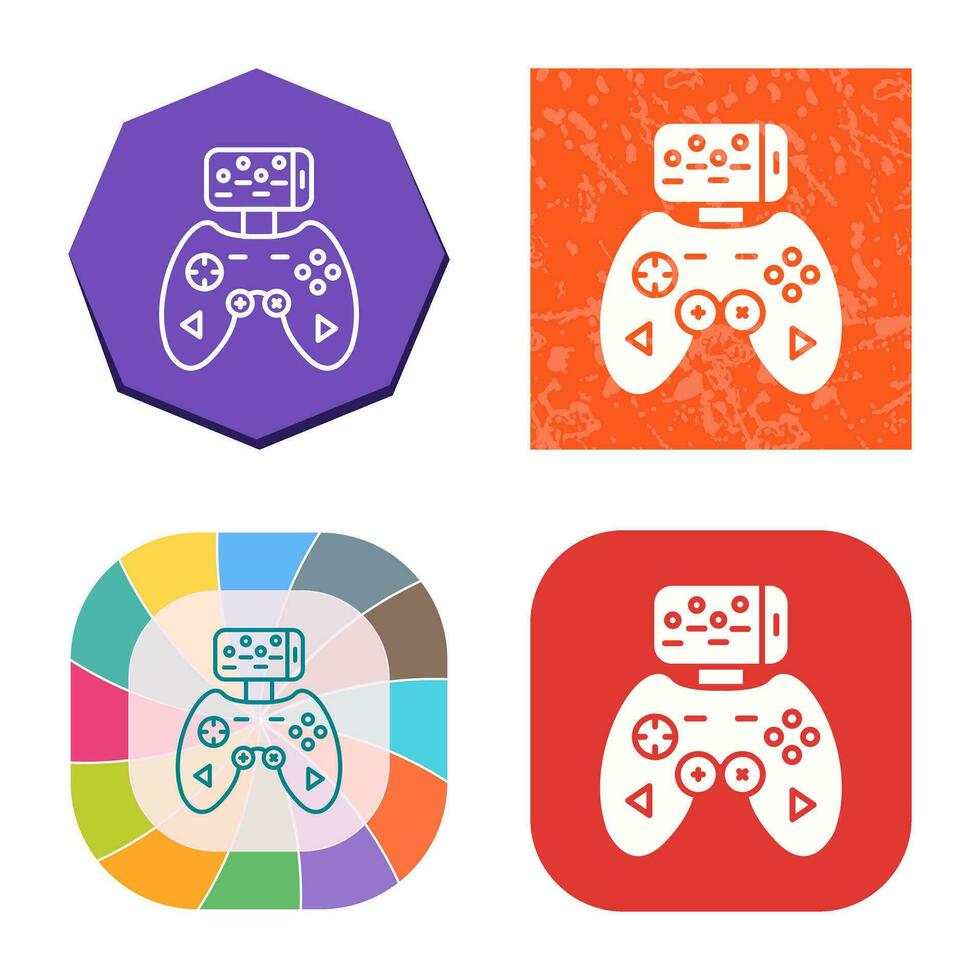 icono de vector de controlador de juego