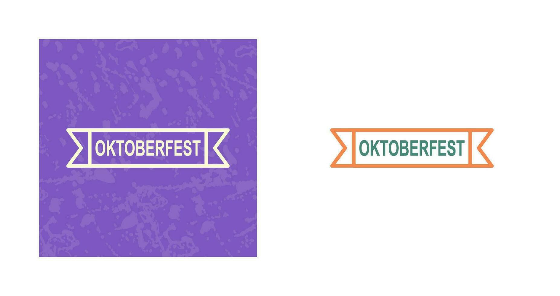 icono de vector de banner de oktoberfest