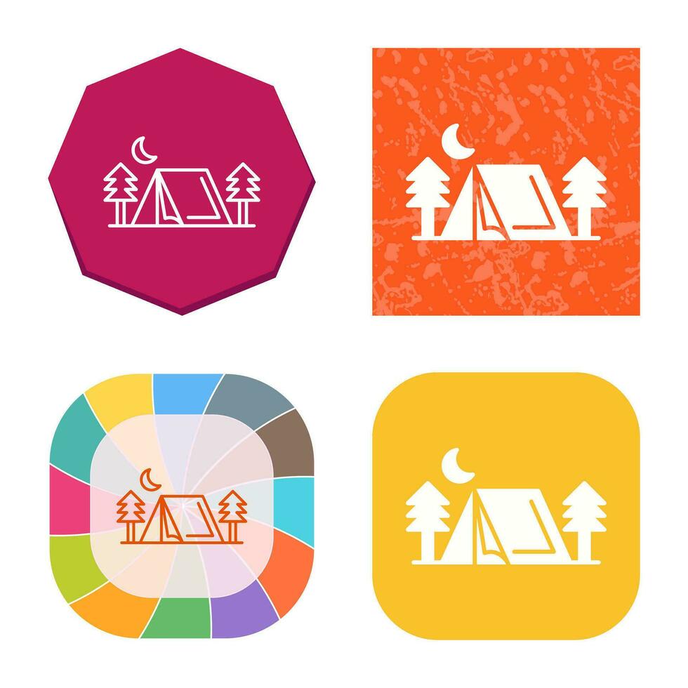 Tent Vector Icon