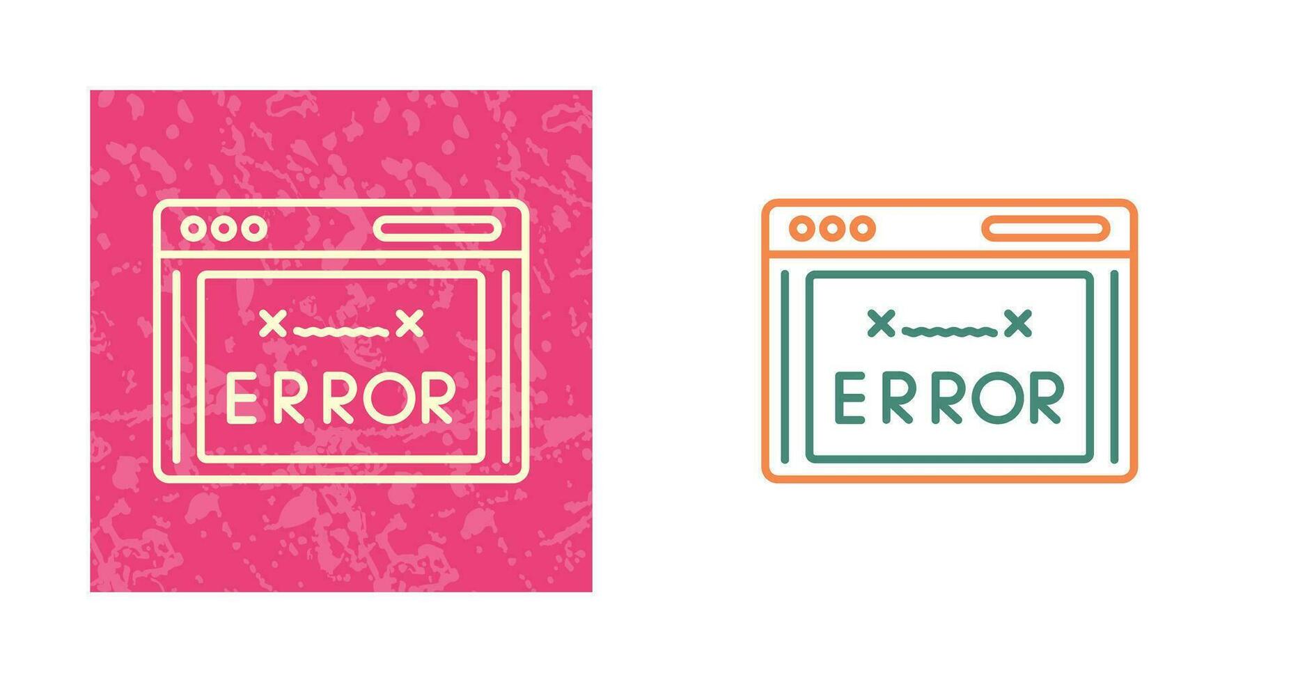 icono de vector de código de error