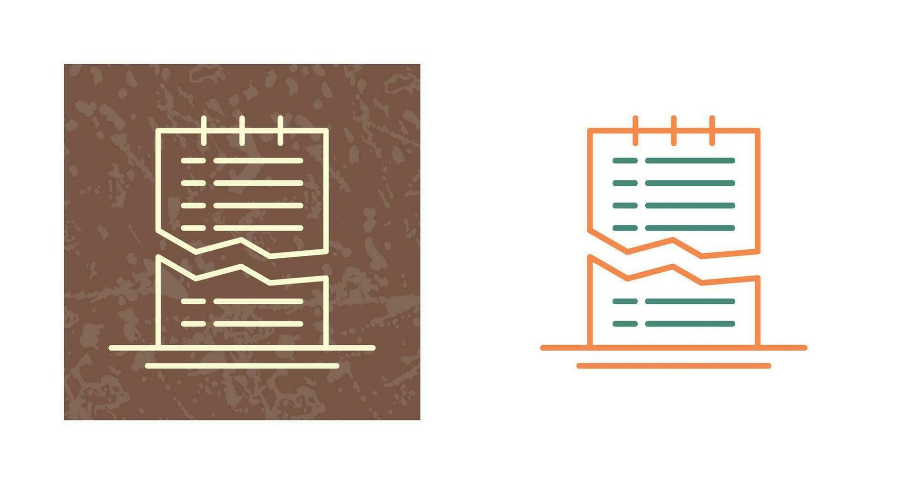 Corrupted List Vector Icon