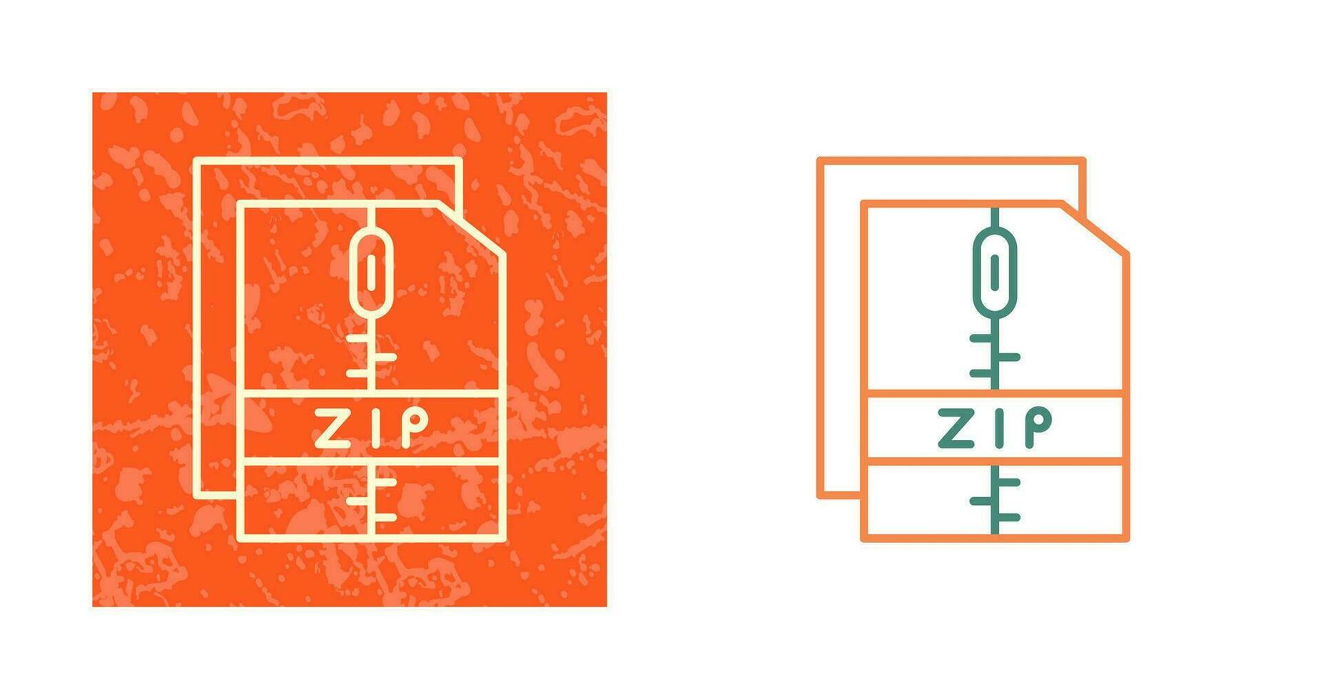 Zip File Vector Icon