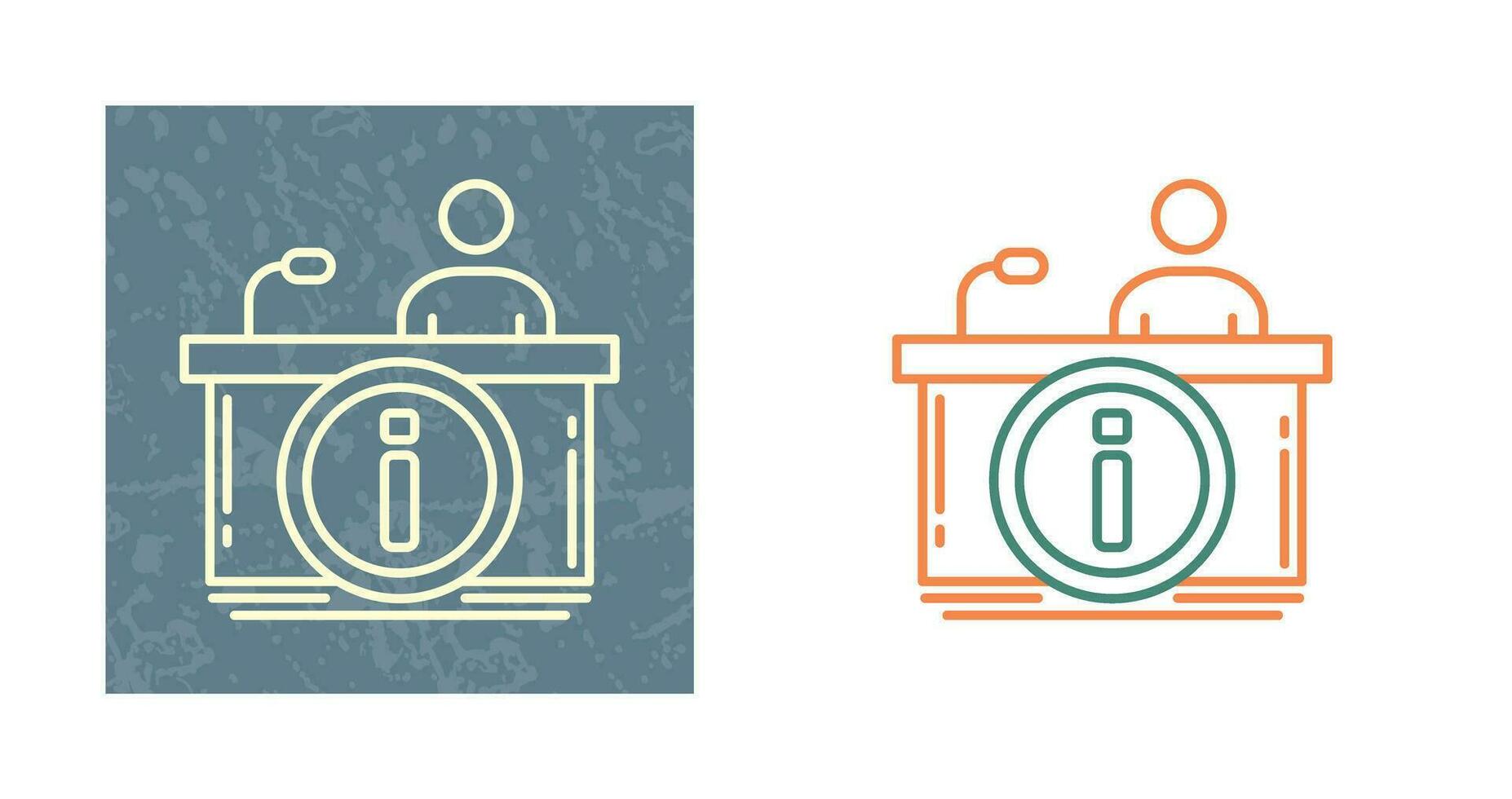 Information Desk Vector Icon