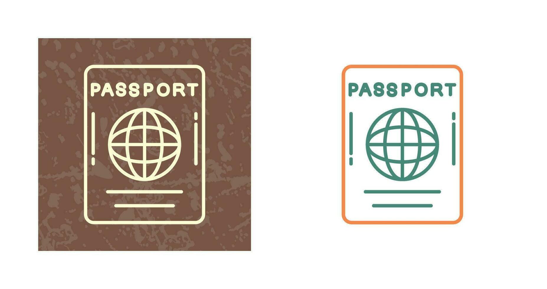 icono de vector de pasaporte