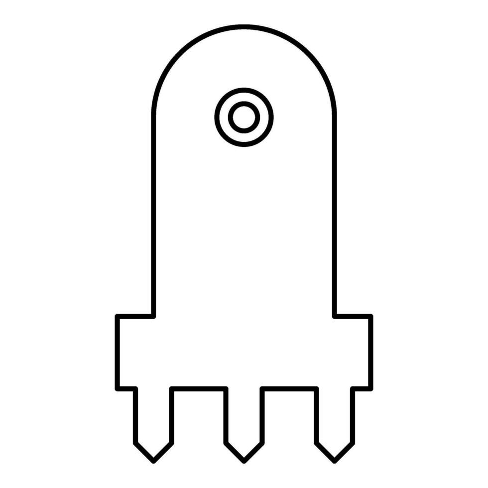 Laser level tool measure building engineering equipment device for builder construction tool contour outline line icon black color vector illustration image thin flat style