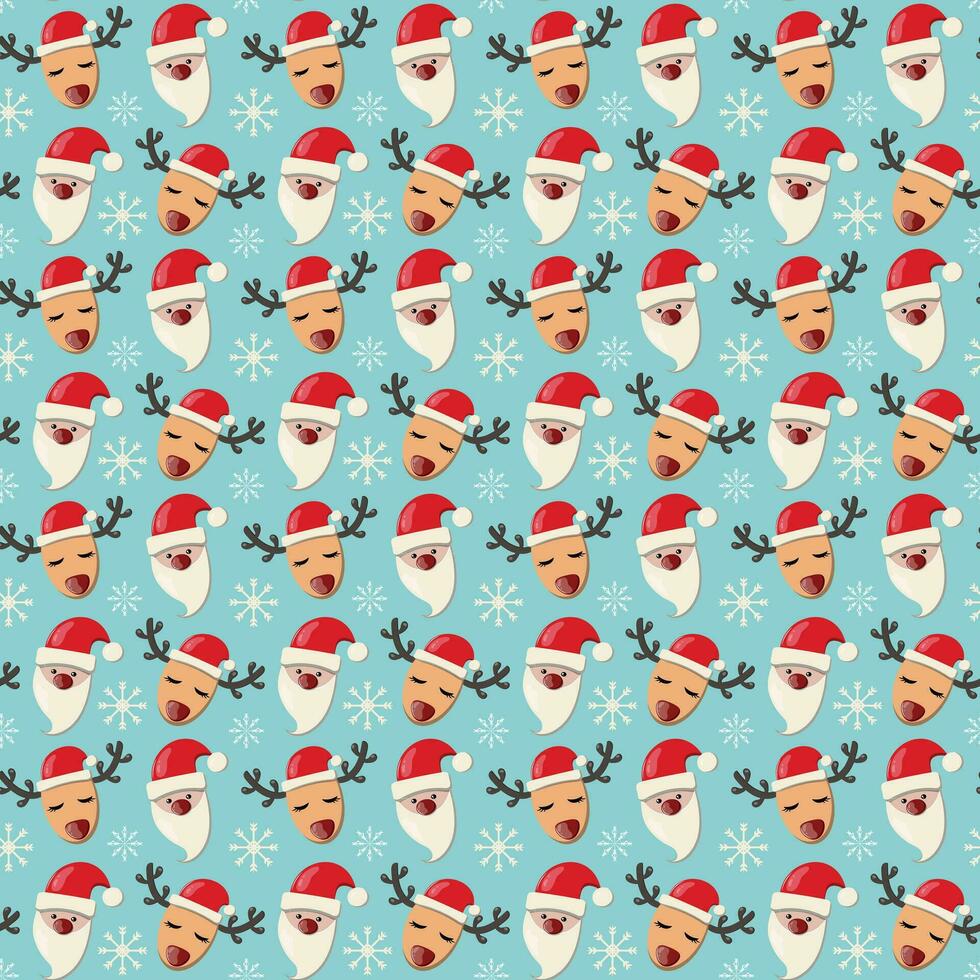 Christmas beautiful holiday vector seamless pattern with beautiful design