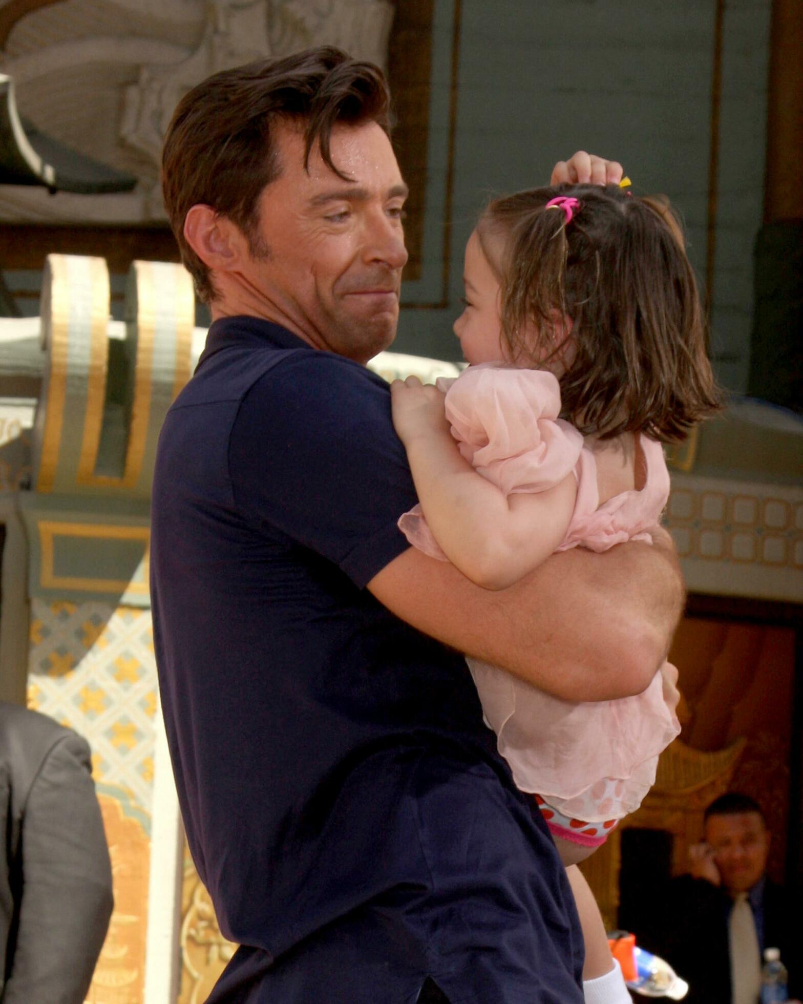 Hugh Jackman Daughter Ava at the Hugh Jackman Handprint Footprint