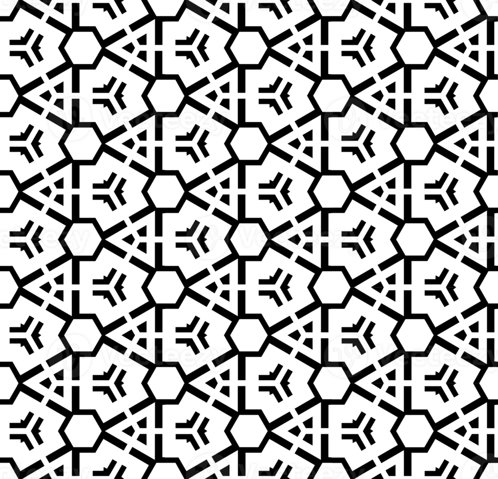 Black seamless abstract pattern. Overlay for background and backdrop. Ornamental design. PNG graphic illustration with transparent background.