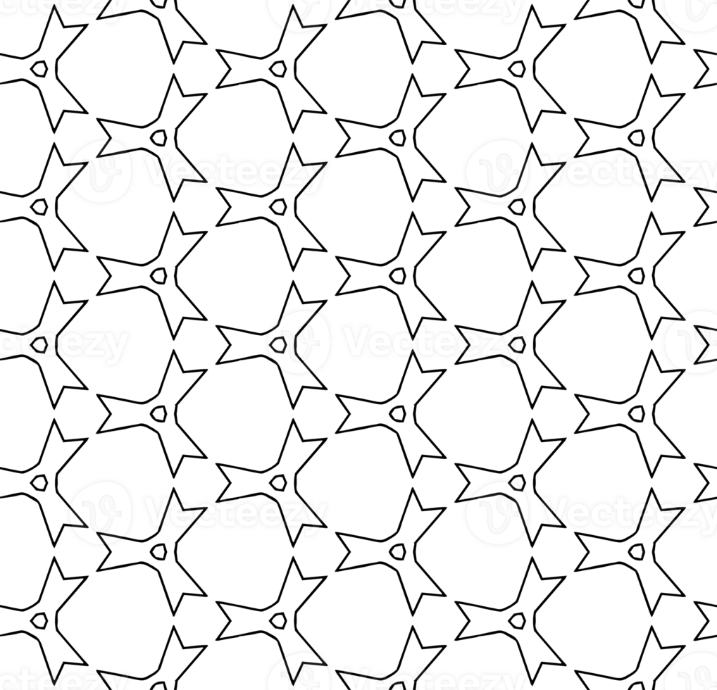 Black seamless abstract pattern. Overlay for background and backdrop. Ornamental design. PNG graphic illustration with transparent background.