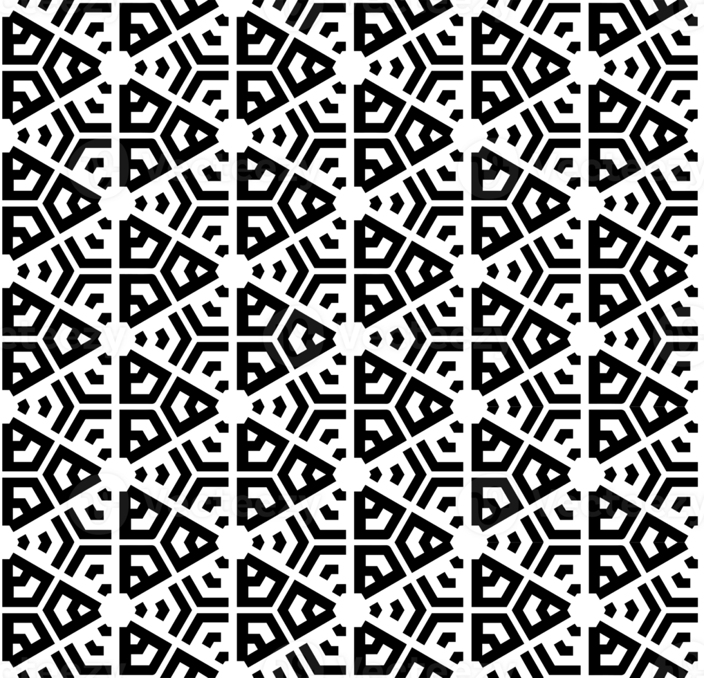 Black seamless abstract pattern. Overlay for background and backdrop. Ornamental design. PNG graphic illustration with transparent background.