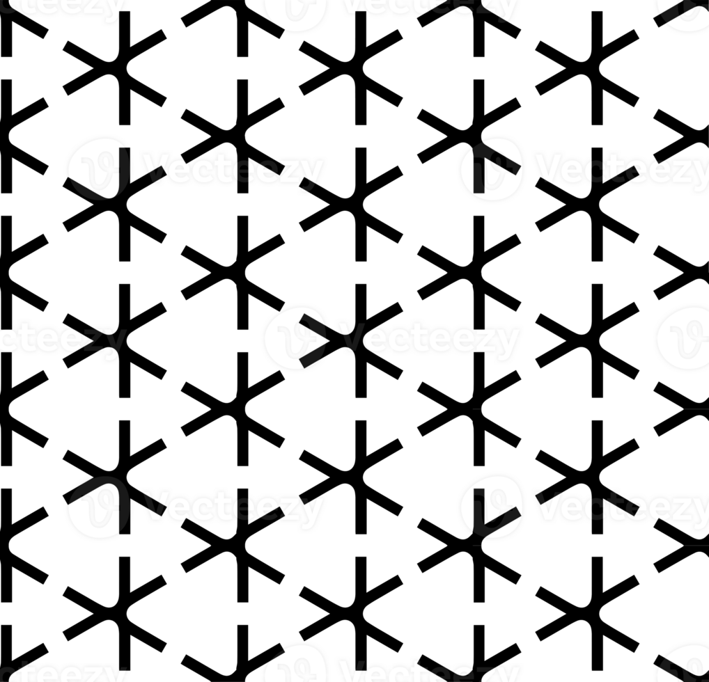 Black seamless abstract pattern. Overlay for background and backdrop. Ornamental design. PNG graphic illustration with transparent background.