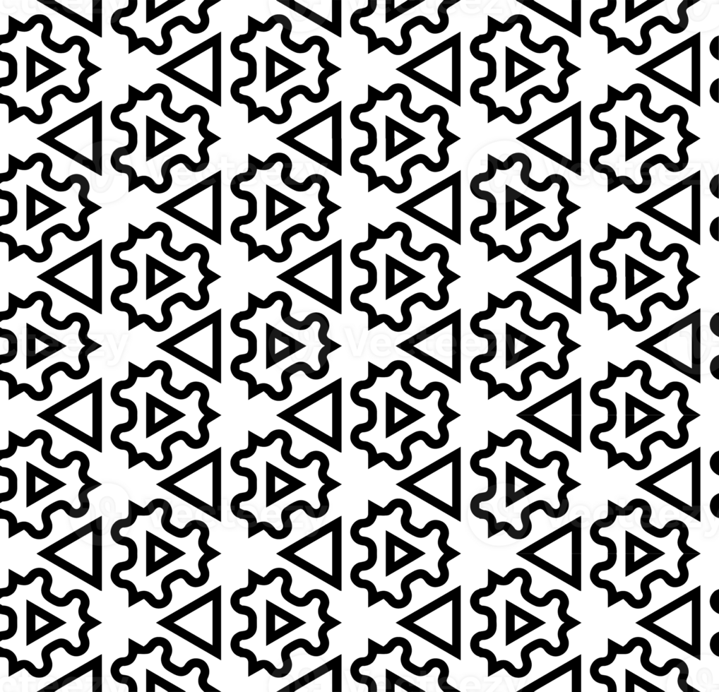 Black seamless abstract pattern. Overlay for background and backdrop. Ornamental design. PNG graphic illustration with transparent background.