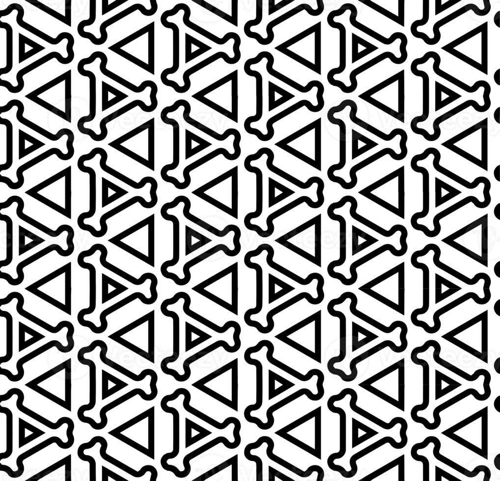 Black seamless abstract pattern. Overlay for background and backdrop. Ornamental design. PNG graphic illustration with transparent background.