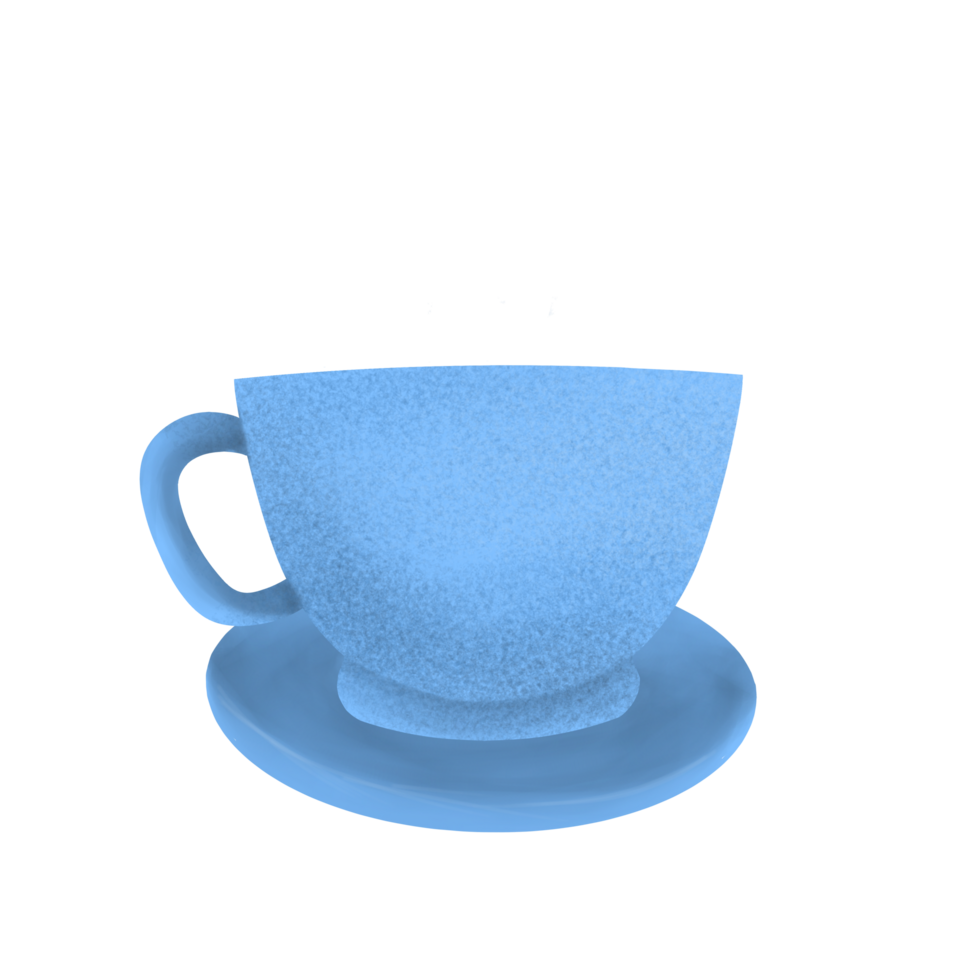 cup and saucer on png transparant background