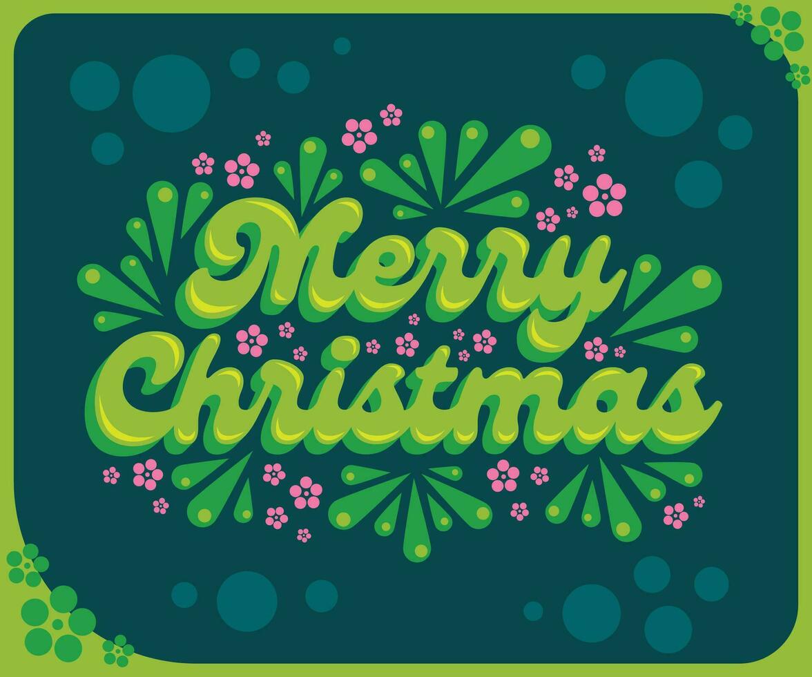 Merry Christmas Typography vector