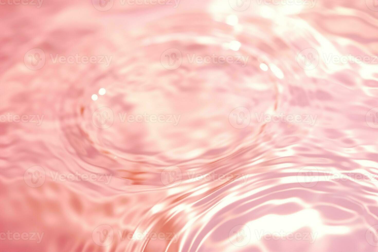 de cerca de rosado transparente claro calma agua superficie textura con salpicaduras y burbujas de moda resumen verano naturaleza antecedentes. coral de colores olas en luz de sol. generativo ai. foto