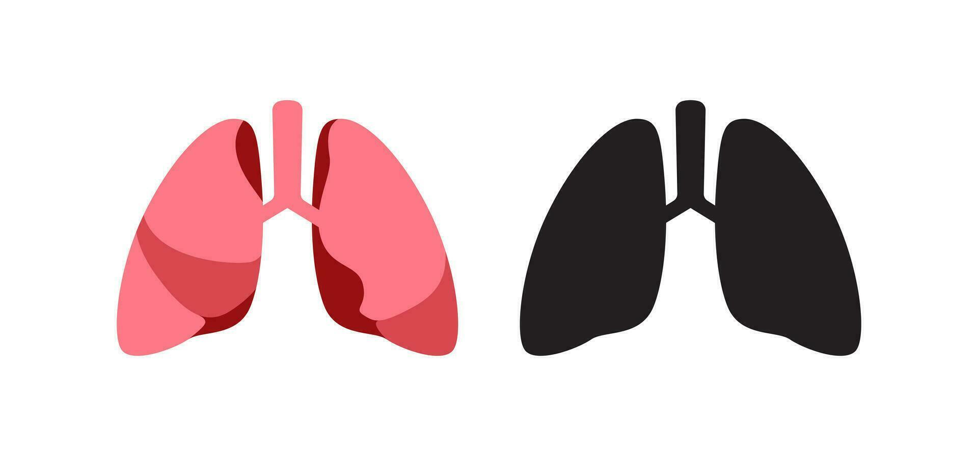 lung icon vector. Health and medical design illustration 03 vector