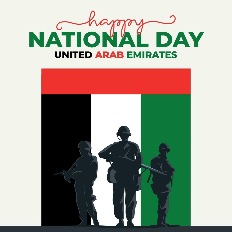 UAE National Day Poster Illustration, National day of UAE vector