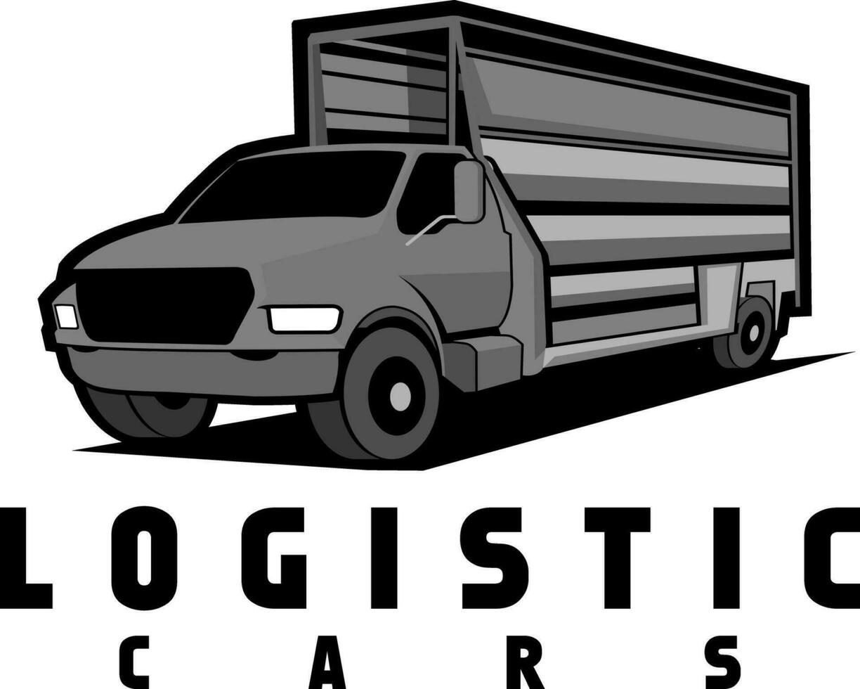 logistic truck illustration vector art