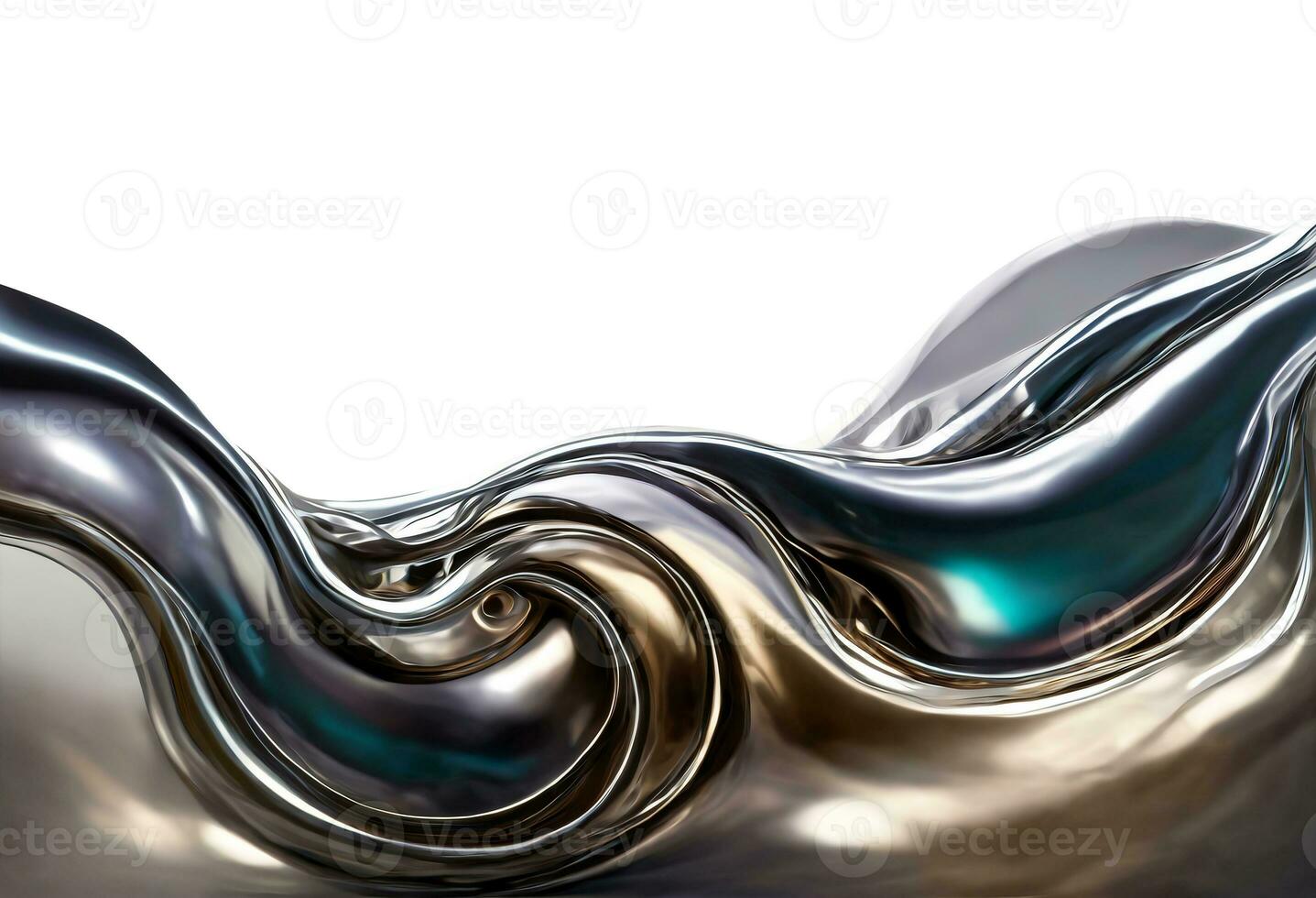 AI generated Abstract blue water waves background with liquid fluid texture photo