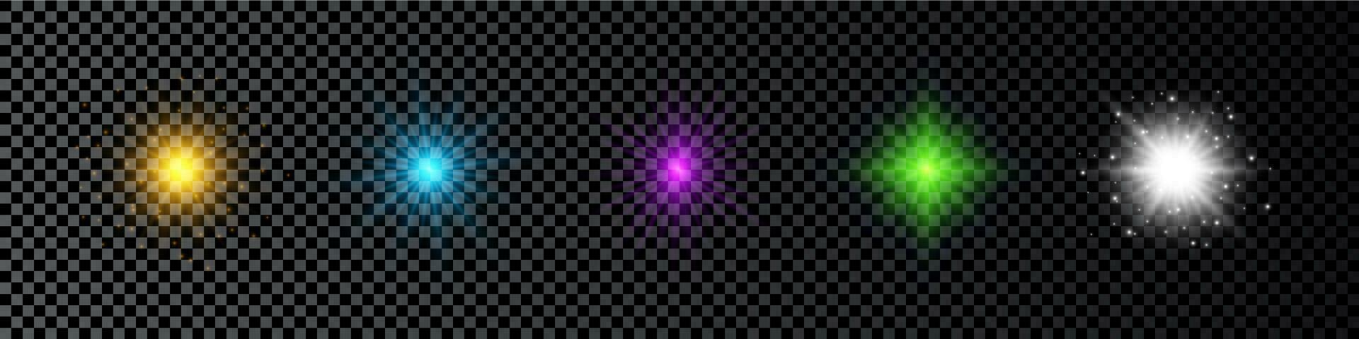 Light effect of lens flare vector