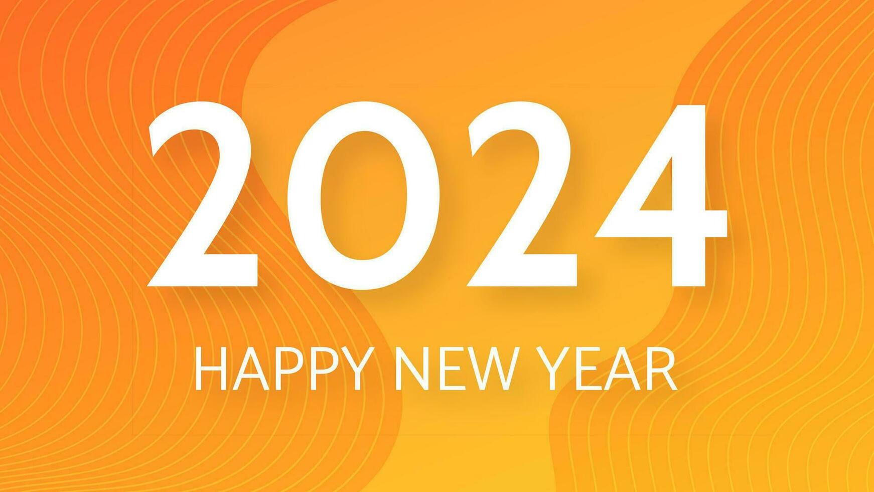 2024 contento nuevo año en vistoso antecedentes vector