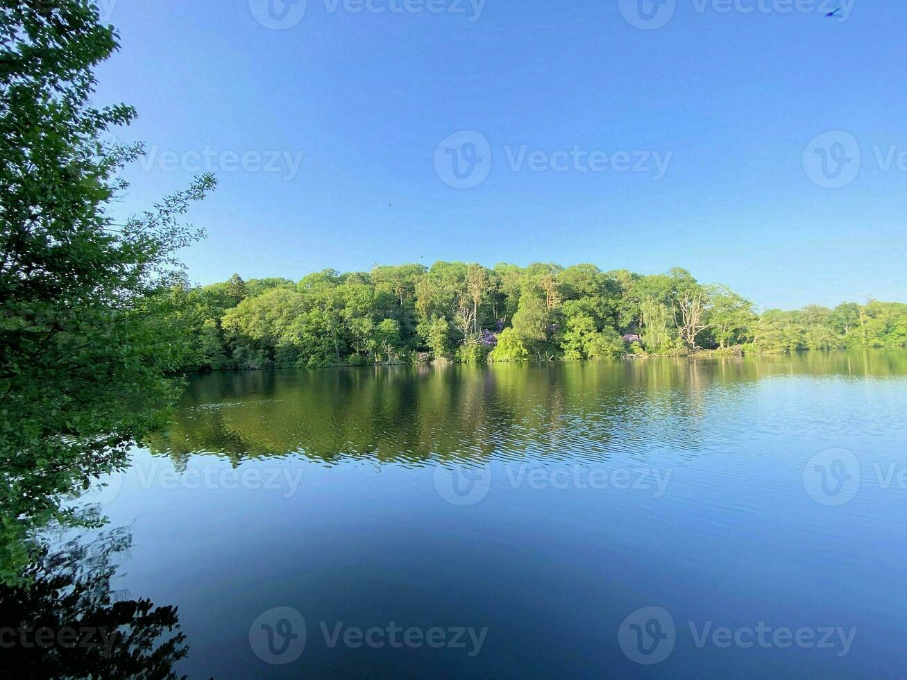 A view of Blake Mere Lake near Ellesmere in Shropshire photo