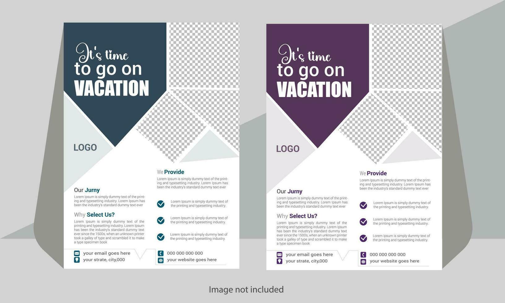 Unique  business flyer design vector