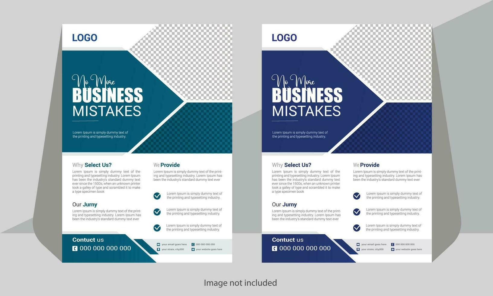 Unique  business flyer design vector