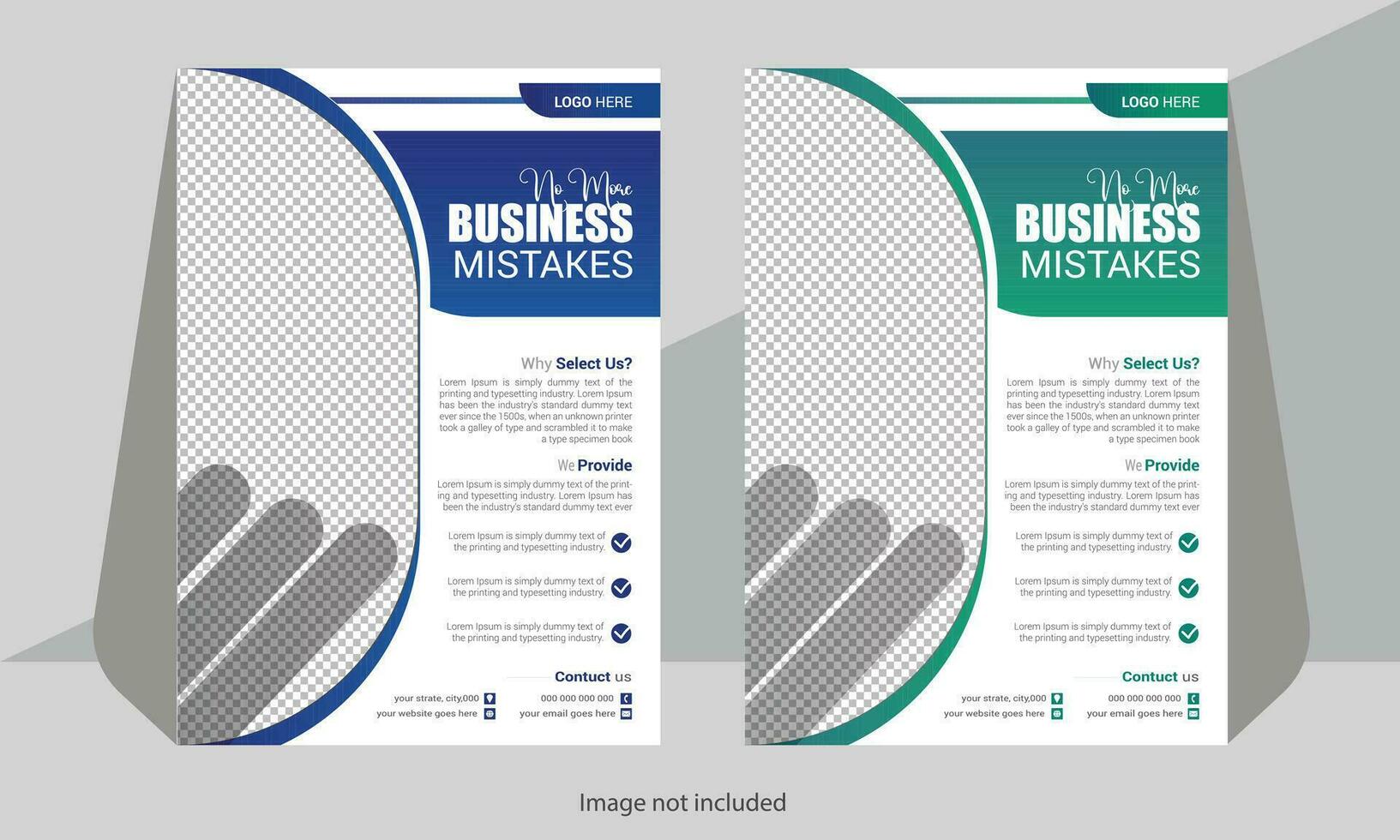 Unique  business flyer design vector