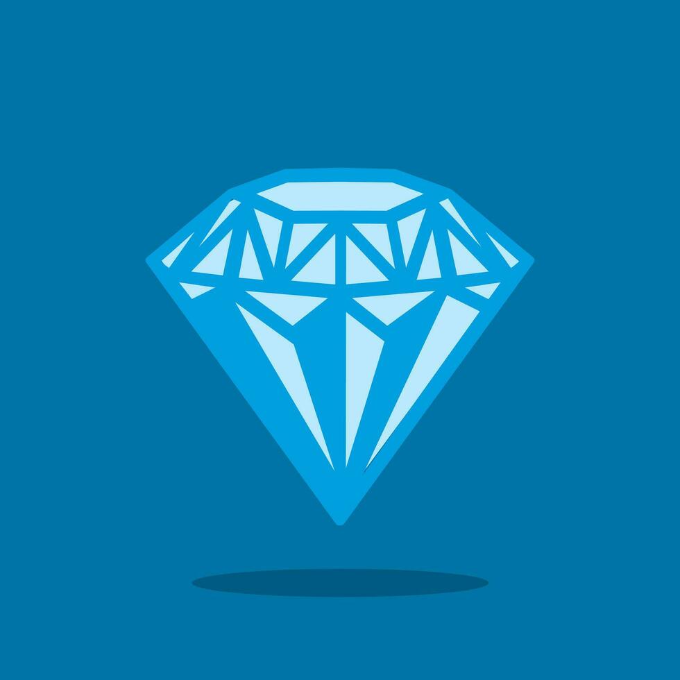 diamante icono. diamante signo. joya Roca símbolo. plano diseño estilo. vector ilustración