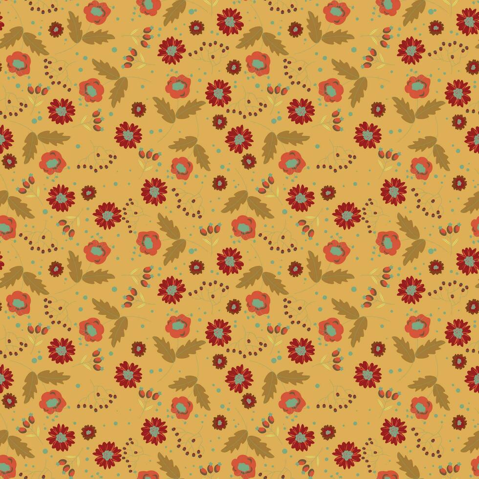 fondo de patrón de flores abstractas. ilustración vectorial vector