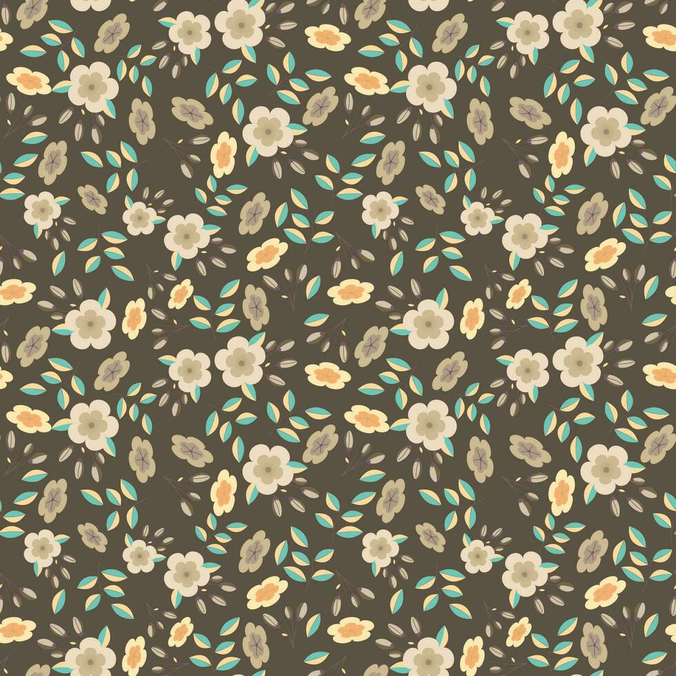 Abstract flower pattern background.  Vector illustration.