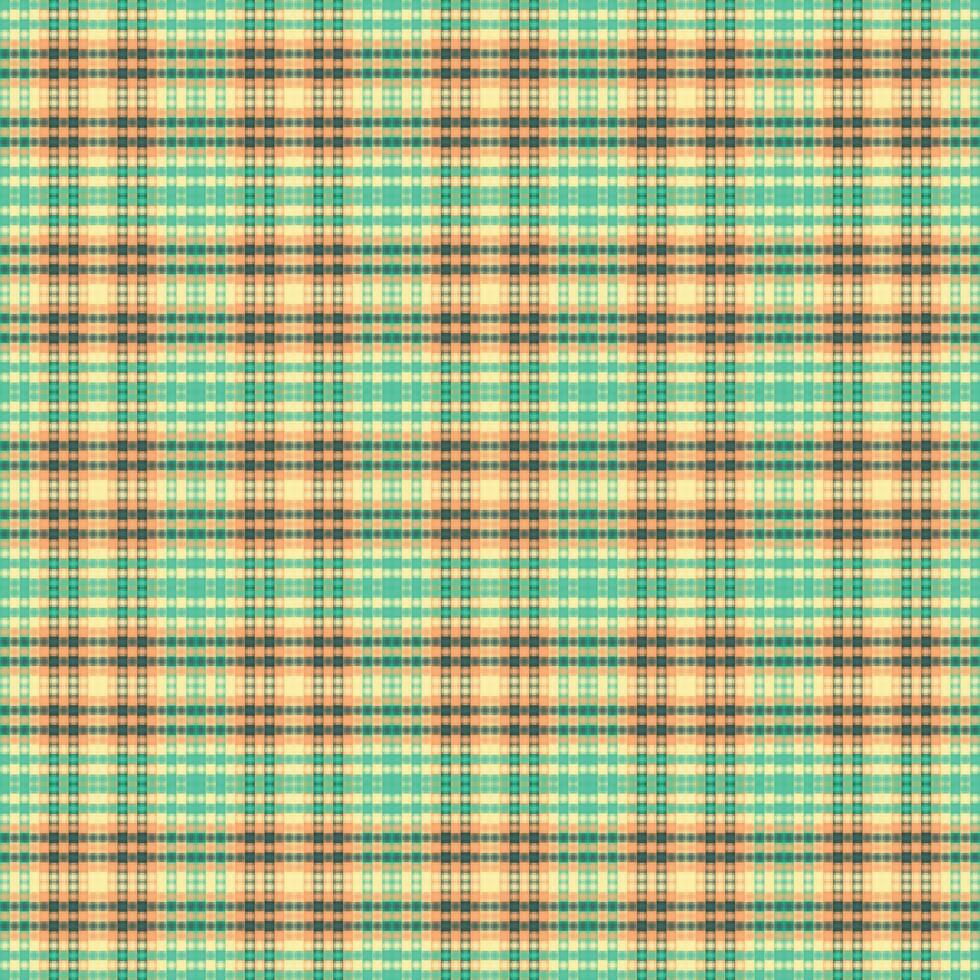 Tartan plaid pattern with texture and retro color. vector