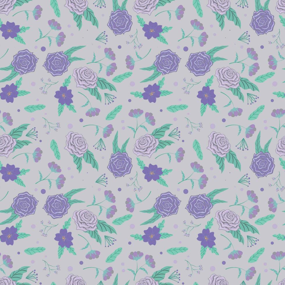 fondo de patrón de flores abstractas. ilustración vectorial vector