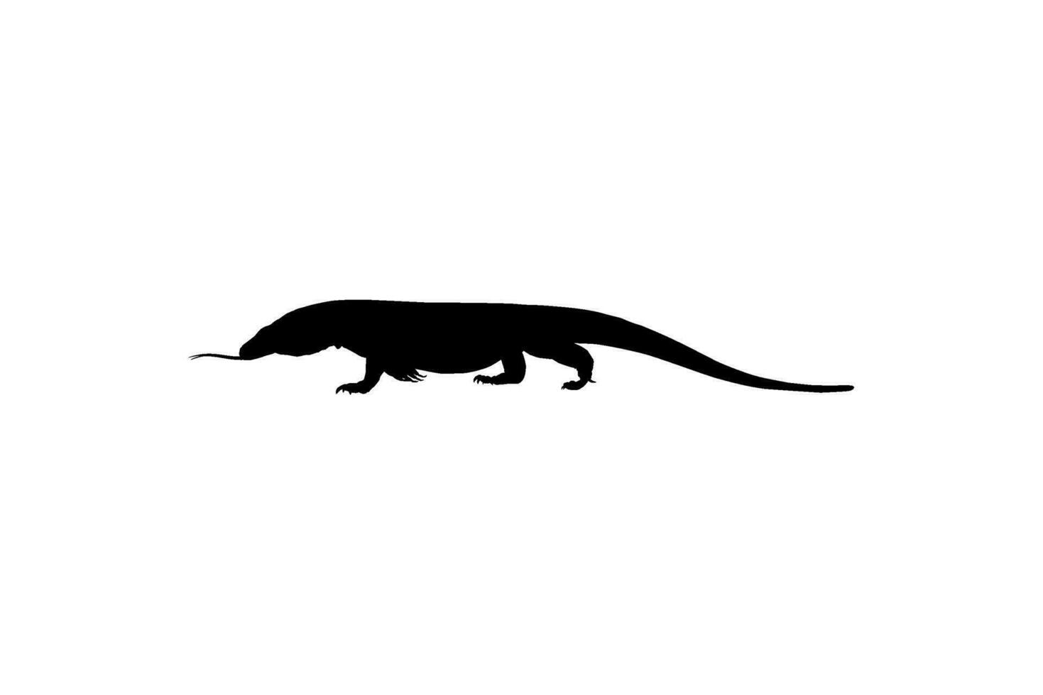 el komodo continuar, además conocido como el komodo monitor, es un miembro de el monitor lagartija familia varanidae ese es endémico a el indonesio islas de komodo, Rinca, flores, y Gili motang. vector